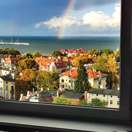 Przy Plaży Z Widokiem Na Morze Kwatera prywatna Sopot
